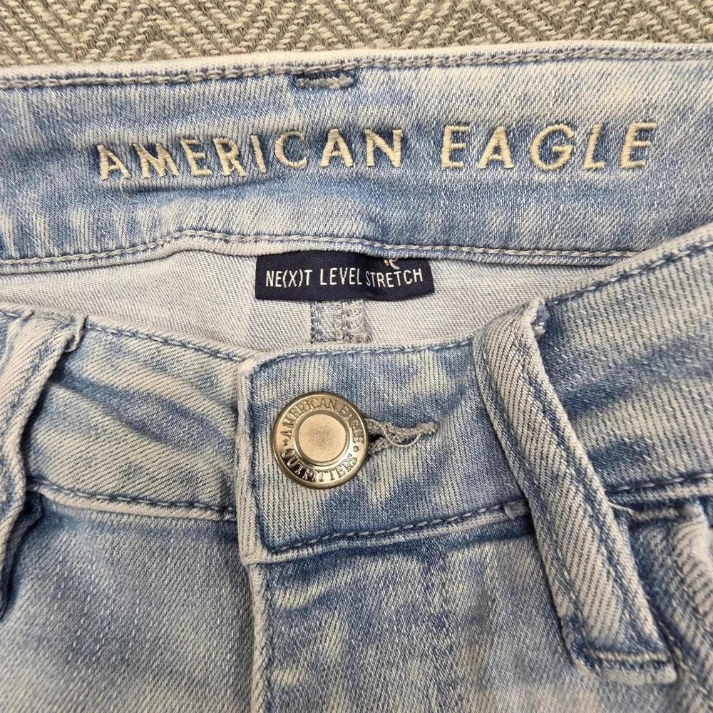 American Eagle‎ Ne(x)t Level Stretch Skinny Jeans Light Wash Blue Womens 00 Reg